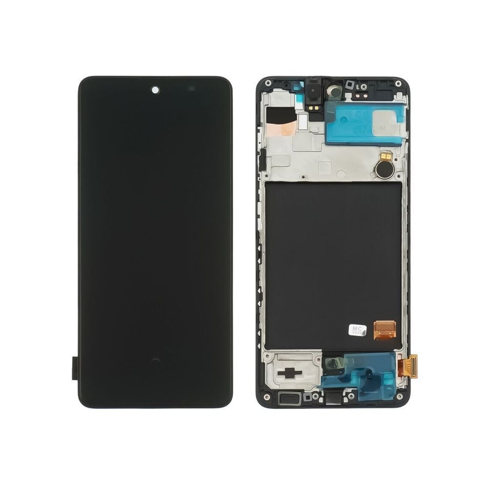 Дисплей для Samsung A515 Galaxy A51 (2020) з чорним тачскрином та корпусною рамкою Original (переклеєне скло) 52141 фото