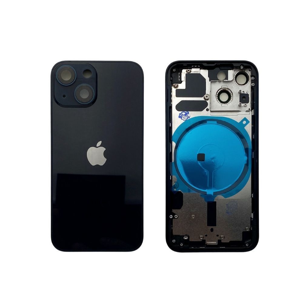 Корпус для iPhone 13 Mini Black в зборі з тримачем SIM та кнопками, EU 1408551 фото