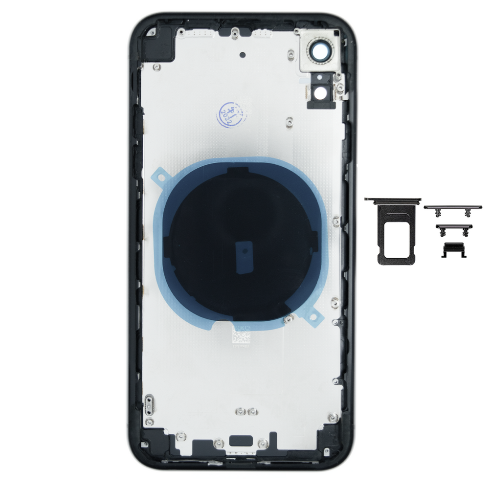 Корпус для iPhone XR Black в зборі з тримачем SIM та кнопками, EU 110004 фото