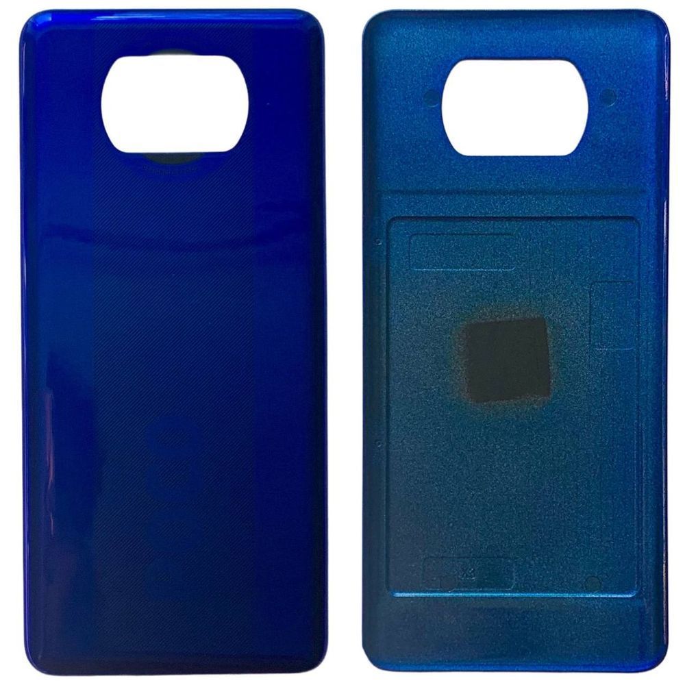 Задня кришка Xiaomi Poco X3 | Poco X3 Pro blue (без скла камери) 0712328 фото