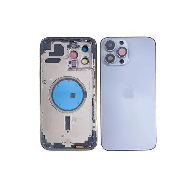 Корпус iPhone 13 Pro Max Blue в зборі з тримачем SIM, кнопками, магнітами та сіткою, USA 4862784 фото