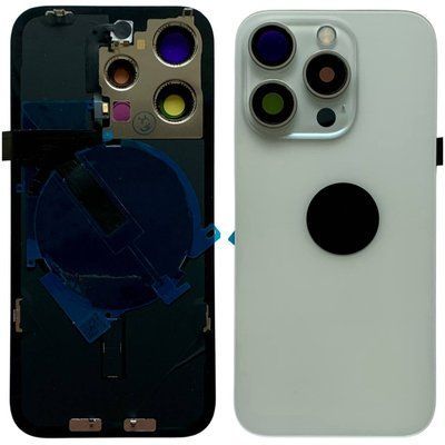 Задня кришка корпусу iPhone 15 Pro White (зі склом камери, MagSafe, NFC), Original (China) 648166 фото