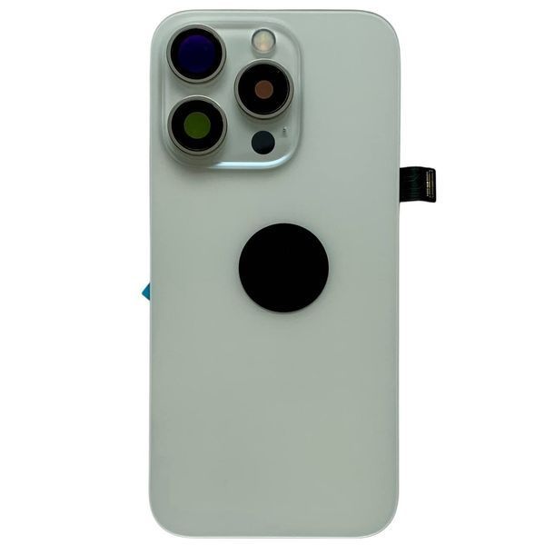 Задня кришка корпусу iPhone 15 Pro White (зі склом камери, MagSafe, NFC), Original (China) 648166 фото