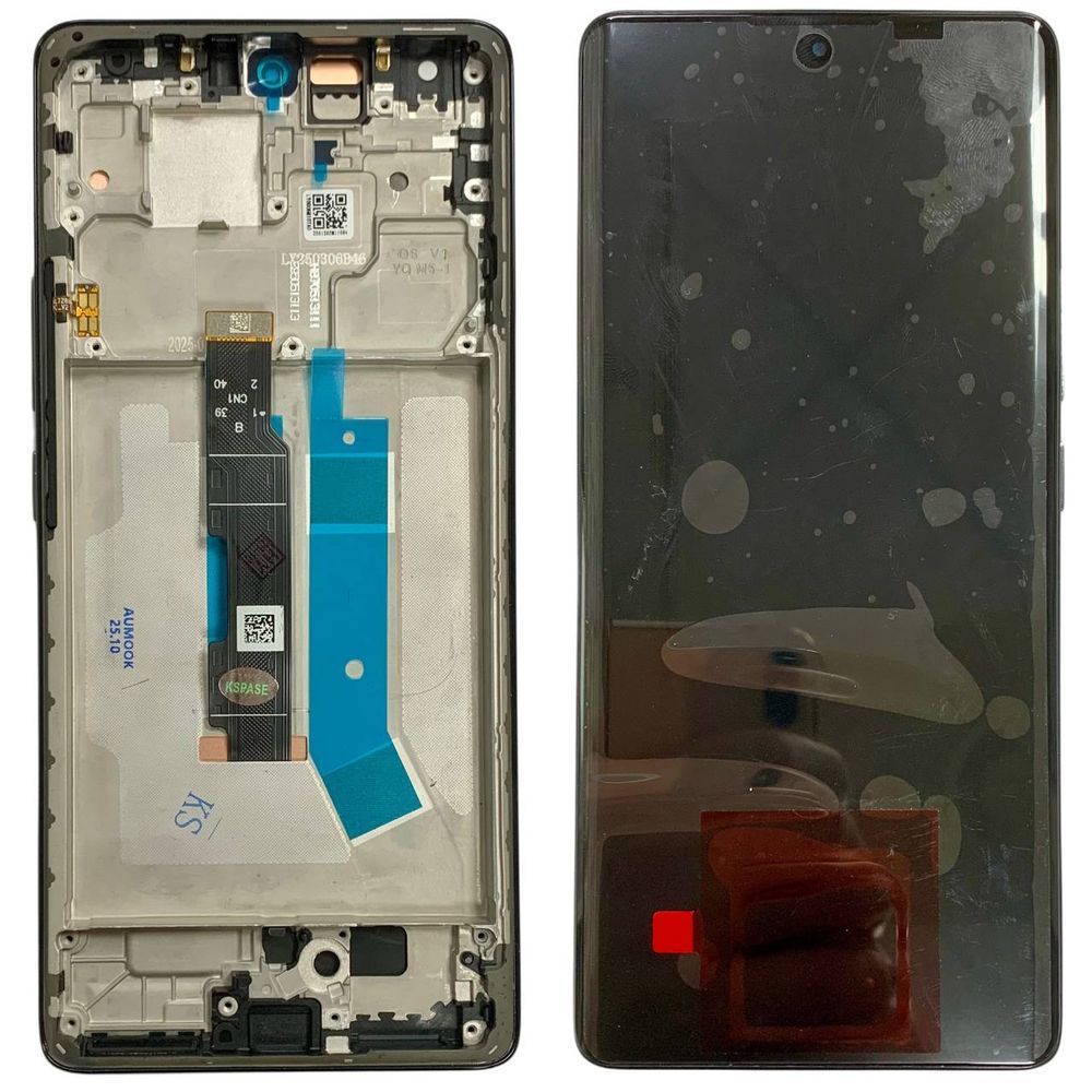 Дисплей для Xiaomi Redmi Note 14 Pro 4G (24116RACCG) з чорним тачскріном та корпусною рамкою, OLED 9860825 фото