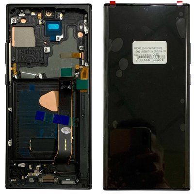 Дисплей для Samsung N985 | N986 Note 20 Ultra 5G з чорним тачскріном та корпусною рамкою, OLED 83386 фото