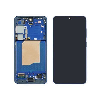 Дисплей для Samsung S931 Galaxy S25 (5G) (2025) з чорним тачскрином та синьою корпусною рамкою GH82-36329D Original 49773 фото
