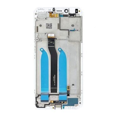 Дисплей для Xiaomi RedMi 6, RedMi 6A з білим тачскріном і корпусною рамкою, IPS 1023692 фото