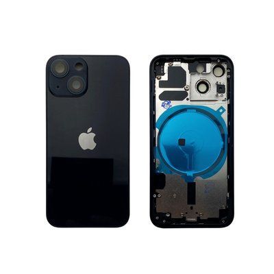 Корпус для iPhone 13 Mini Black в зборі з тримачем SIM та кнопками, USA 1408574 фото