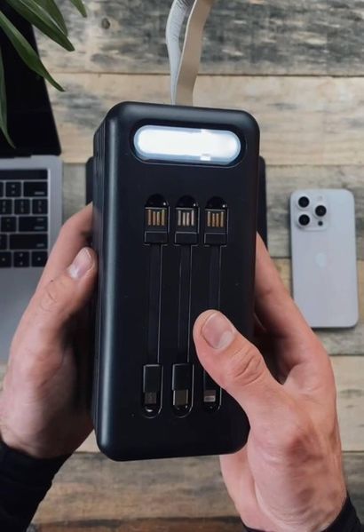 Power Bank Tornado PB08 80000mAh PD | QC 22.5W 4USB + USB-C black 1700219 фото