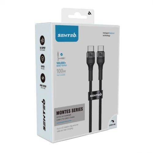 Кабель SENTEO Montes series ST-01 100W Type-C to Type-C 1m 37993 фото