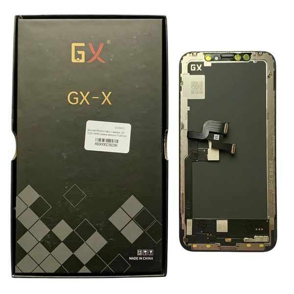 Дисплей для iPhone X з чорним тачскріном, GX OLED SOFT 1019411_3 фото