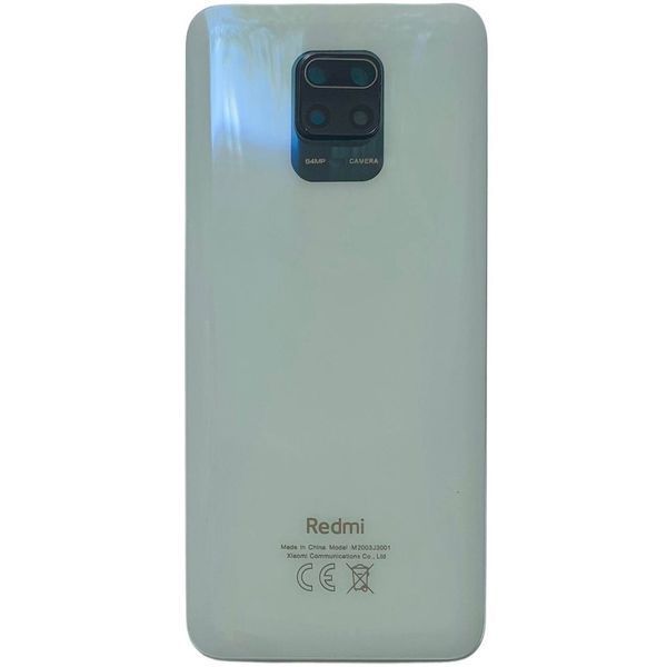 Задня кришка Xiaomi Redmi Note 9S white (зі склом камери) 0712373 фото