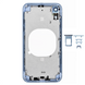 Корпус для iPhone XR Blue в зборі з тримачем SIM та кнопками, EU 110006 фото