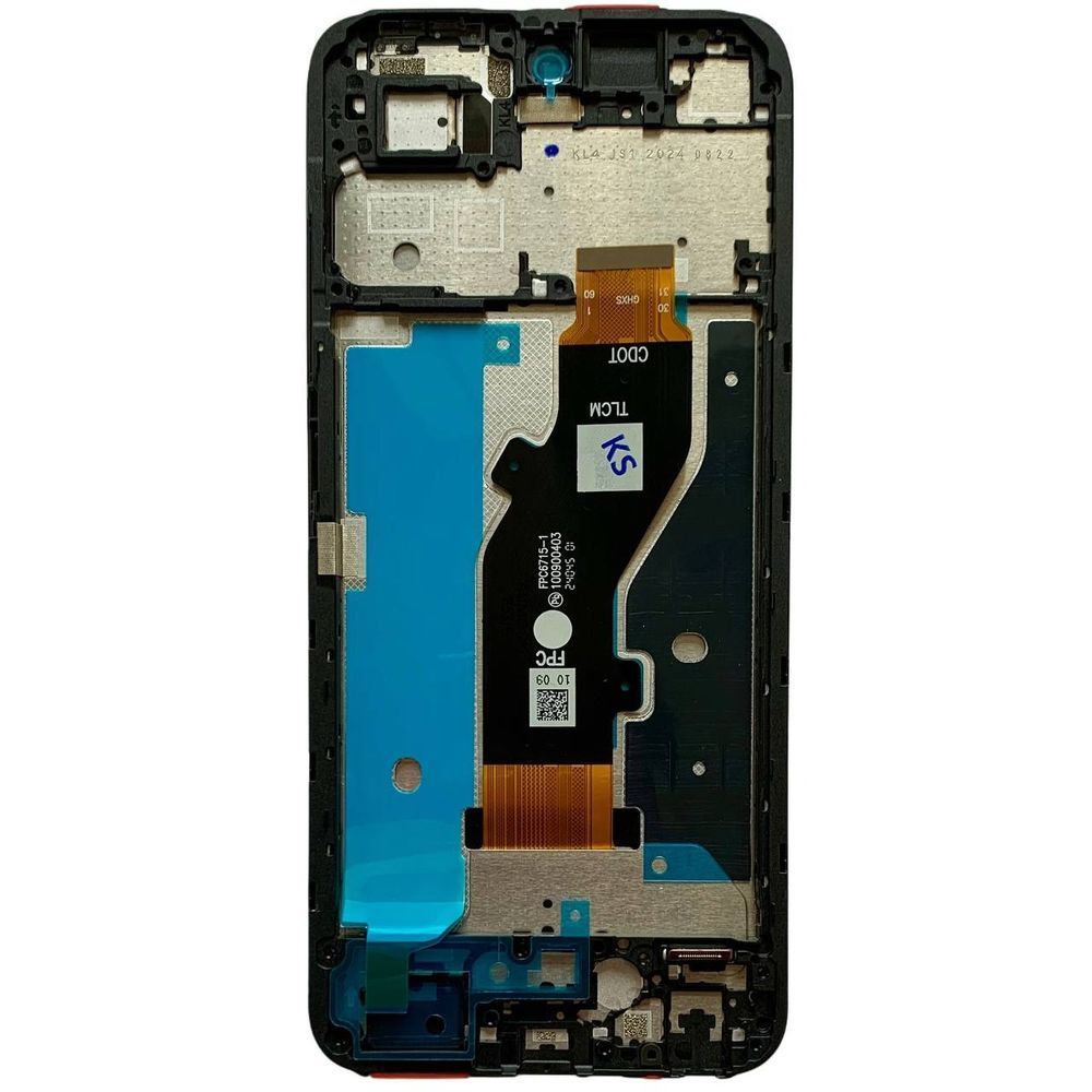 Дисплей для Tecno Spark Go 1 з чорним тачскріном та корпусною рамкою, Original (PRC) 555716 фото