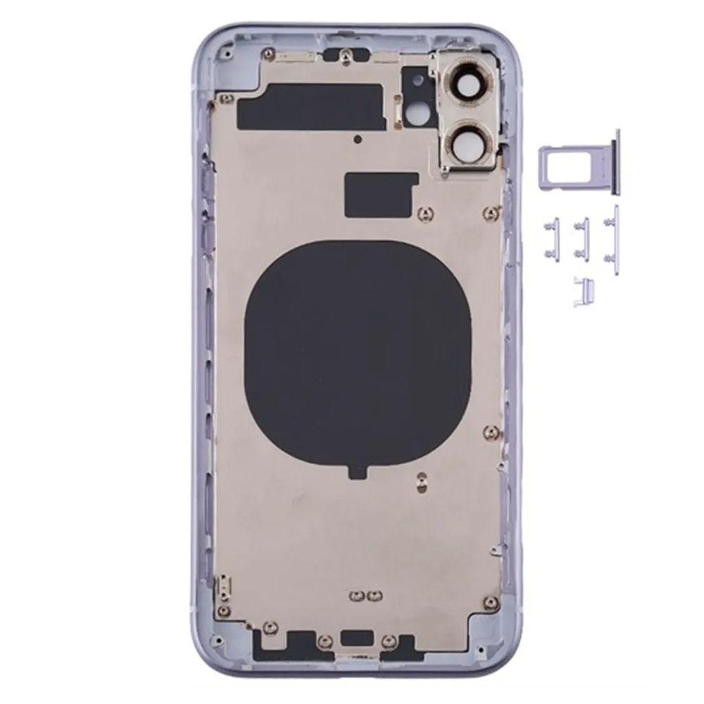 Корпус для iPhone 11 Purple в зборі з тримачем SIM та кнопками, USA 2975998 фото