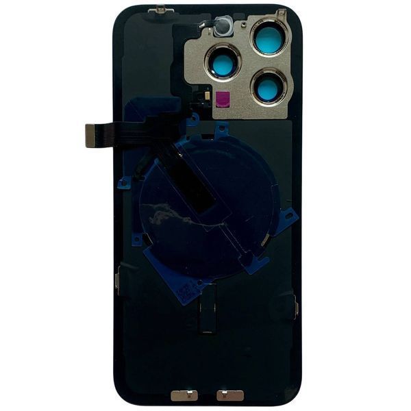 Задня кришка корпусу iPhone 15 Pro Max Black (зі склом камери, MagSafe, NFC), Original (China) 648168 фото